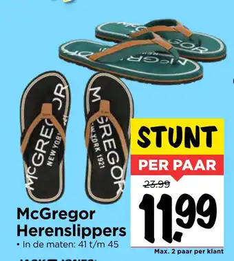 Vomar Voordeelmarkt McGregor Herenslippers aanbieding