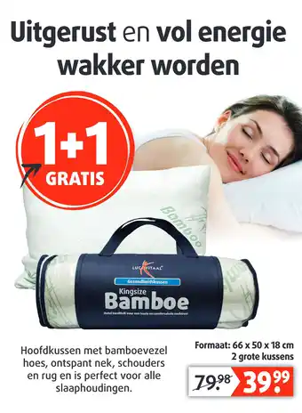 Lucovitaal Hoofdkussen met bamboevezel aanbieding