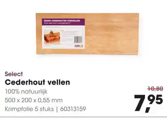 HANOS Select Cederhout vellen aanbieding