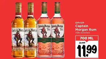 Vomar Voordeelmarkt Captain Morgan Rum aanbieding