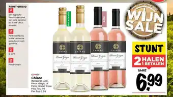 Vomar Voordeelmarkt Chiaro Pinot Grigio Of Pinot Grigio Rosé Italiaanse Wijn aanbieding