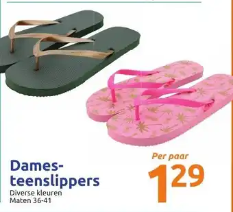 Action Dames-teenslippers aanbieding