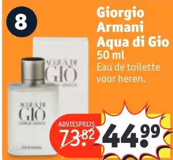 Kruidvat Giorgio Armani Aqua di Gio aanbieding