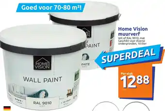 Action Home Vision muurverf 10 liter aanbieding