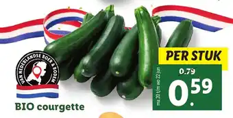 Lidl Bio courgette aanbieding