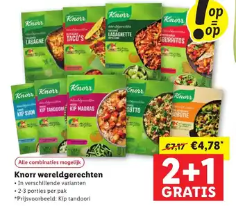 Lidl Knorr wereldgerechten aanbieding