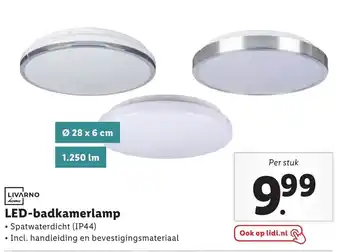 Lidl Livarno Home LED-badkamerlamp 28 x 6 cm aanbieding