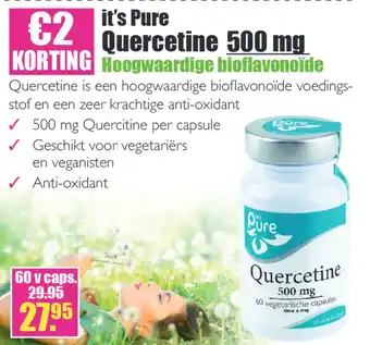 Gezond & Wel it's Pure quercetine 500 mg aanbieding