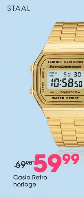 Lucardi Casio retro horloge aanbieding