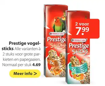 Pets Place Prestige vogelsticks aanbieding