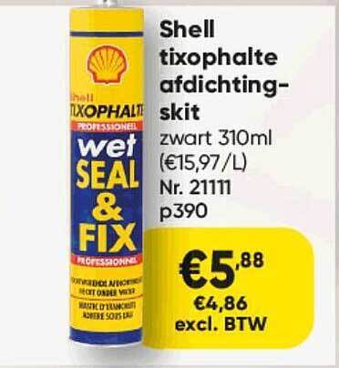 Shell Tixophalte Afdichtingskit aanbieding bij Toolstation