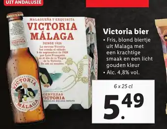 Lidl Victoria bier 6 x 25 cl aanbieding