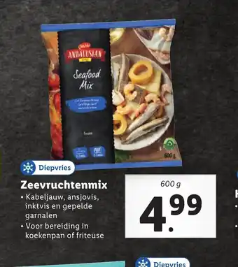 Lidl Zeevruchtenmix 600 g aanbieding