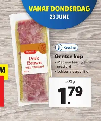 Lidl Gentse kop 200 g aanbieding