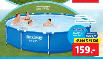 Lidl Bestway Steel Pro Pool Set 366 x 76 cm aanbieding