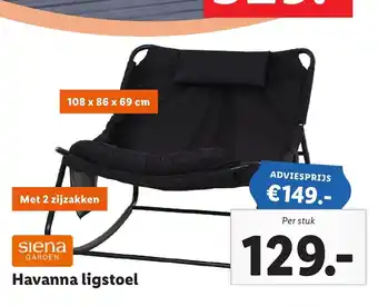 Lidl Havanna ligstoel per stuk aanbieding