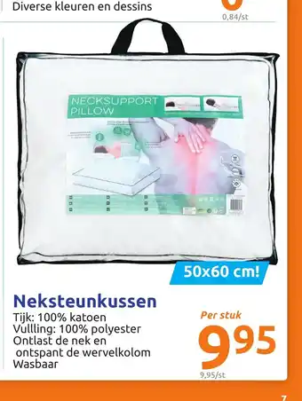 Action Neksteunkussen 50 x 60 cm per stuk aanbieding