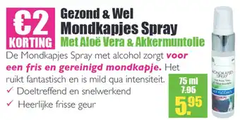 Gezond & Wel Gezond & Wel mondkapjes spray aanbieding