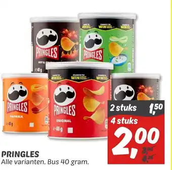 Dekamarkt Pringles 2 stuks aanbieding