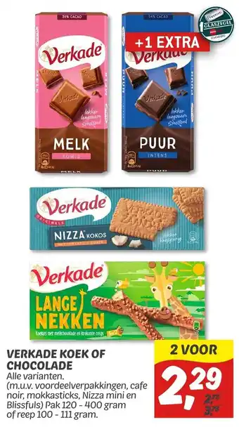 Dekamarkt Verkade Koek Of Chocolade aanbieding