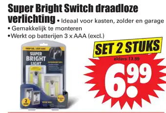 Dirk Super Bright Switch draadloze verlichting aanbieding