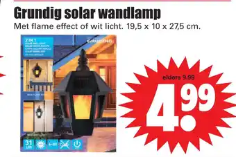 Dirk Grundig solar wandlamp aanbieding