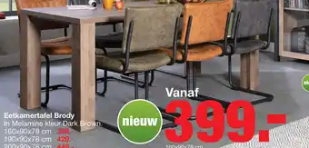 Budget Home Store Eettafel 160cm Brody aanbieding