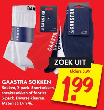 Dekamarkt Gaastra sokken aanbieding