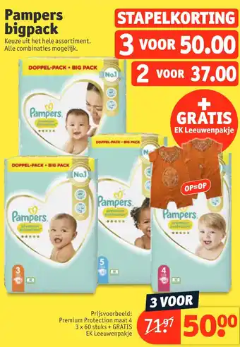 Kruidvat Pampers bigpack aanbieding