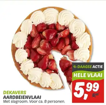 Dekamarkt Dekavers Aardbeienvlaai aanbieding