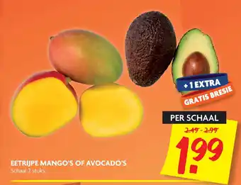 Dekamarkt Eetrijpe mango's of avocado's aanbieding