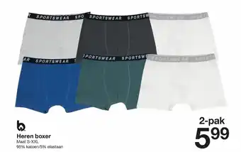 Zeeman Heren boxer 2-pak aanbieding