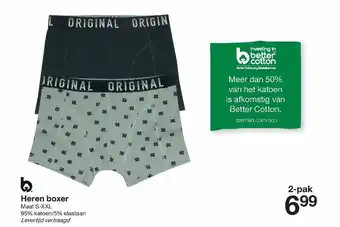 Zeeman Heren boxer 2-pak aanbieding