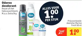 Kruidvat Odorex deodorant 50 ml aanbieding