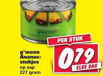 Nettorama G'woon ananas-stukjes aanbieding