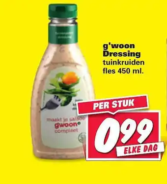 Nettorama G'woon dressing tuinkruiden aanbieding