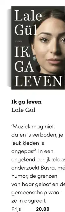 BookSpot Ik ga leven Lale Gül aanbieding