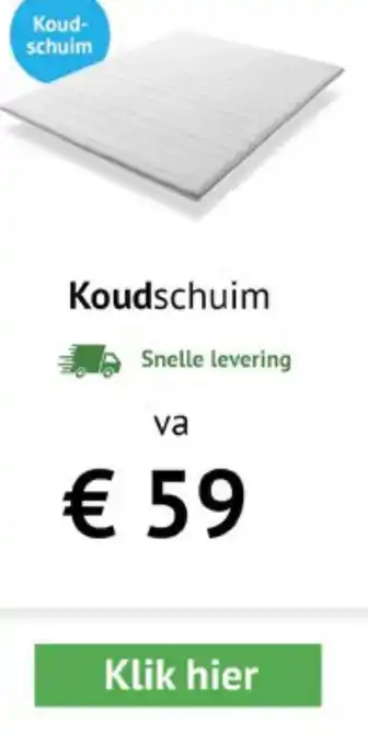 Boschbedding Koudschuim aanbieding