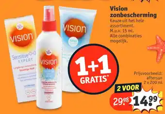 Kruidvat Vision zonbescherming aanbieding