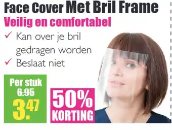 Gezond & Wel Face cover met bril frame aanbieding