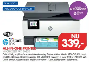 Vobis HP All-In-One Printer Officejet Pro 9022E aanbieding