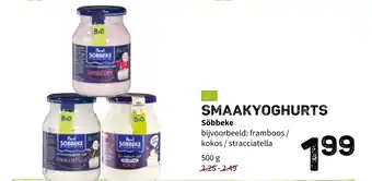 Ekoplaza Smaakyoghurts söbbeke aanbieding