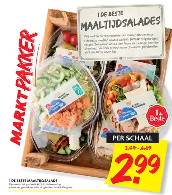 Dekamarkt 1 de beste maaltijdsalade tonijn kip ketjap of fresh easy pittige kip 450 gram aanbieding