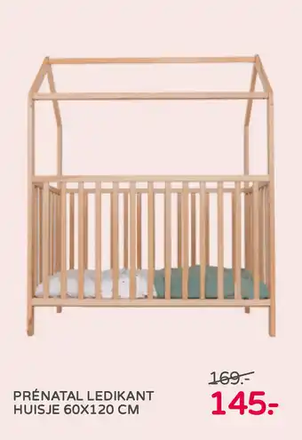 Prenatal Ledikant Huisje 60x120 cm aanbieding