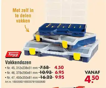 Enorm Tayg vakkendozen aanbieding