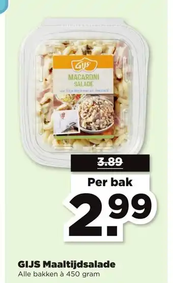 PLUS Gijs maaltijdsalade 450g aanbieding