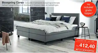 Woonsquare Boxspring Corso aanbieding