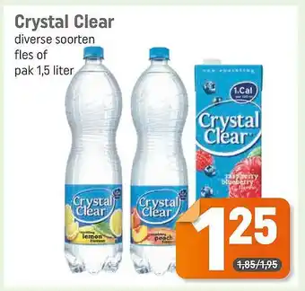 Dagwinkel Crystal clear fles of pak 1,5 liter aanbieding