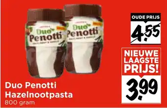 Vomar Voordeelmarkt Duo Penotti Hazelnootpasta aanbieding