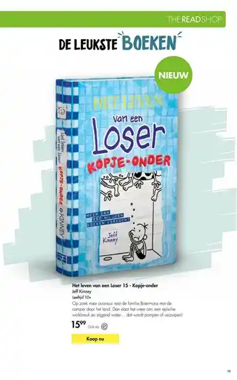 The Read Shop Het leven van een loser 15 - kopje-onder - jeff kinney aanbieding